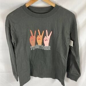 NWT Treasure & Bond Together Graphic Long Sleeve Tshirt size Medium 8/10